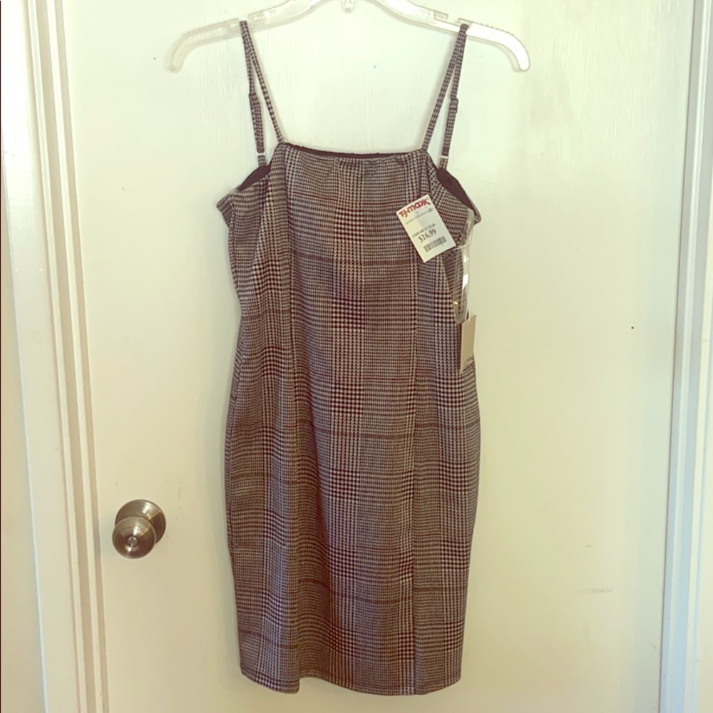 Harringbone plaid dress-size small